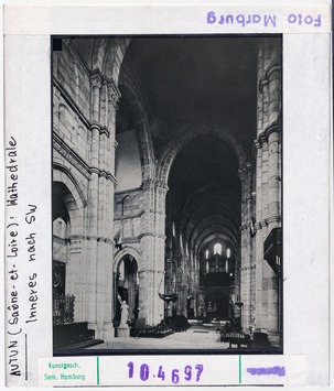 Vorschaubild Autun: Kathedrale Saint-Lazare, Inneres nach Südwesten 